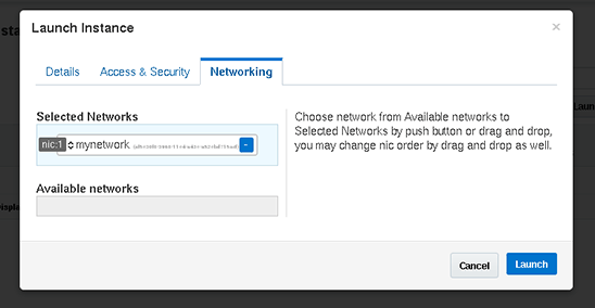 図10： Networkingタブ