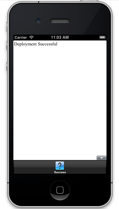 シミュレータのHello Worldアプリケーション