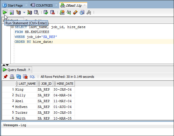 date definition in oracle