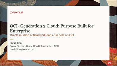 Generation 2 Cloud Infrastructure