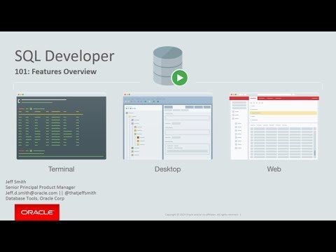 SQL Developer Overview video