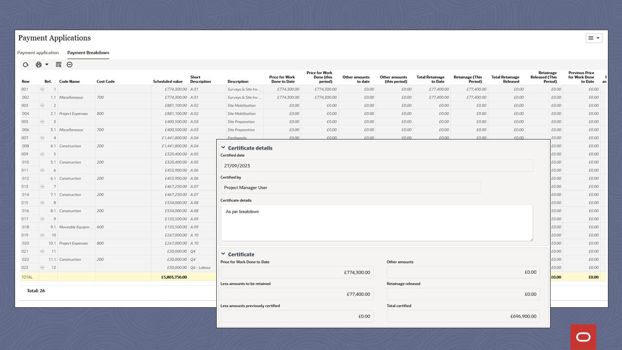 Oracle Primavera Unifier With Nec4 Configuration Product Tour 