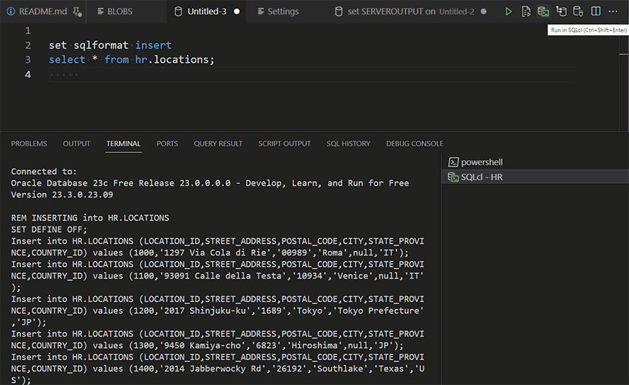 SQL Developer for VS Code Features | Oracle