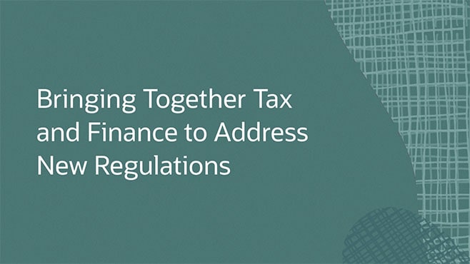 Bringing Together Tax and Finance