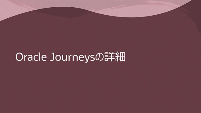 Oracle Journeysの詳細