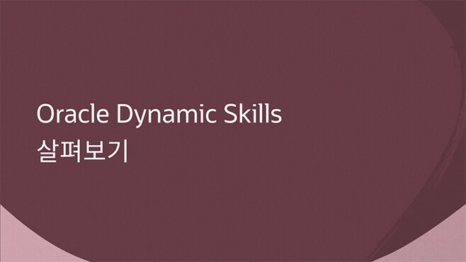 Oracle Dynamic Skills 살펴보기