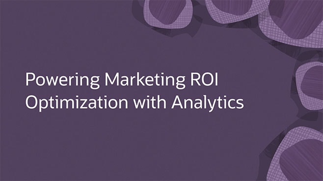 Powering Marketing ROI Optimization with Analytics