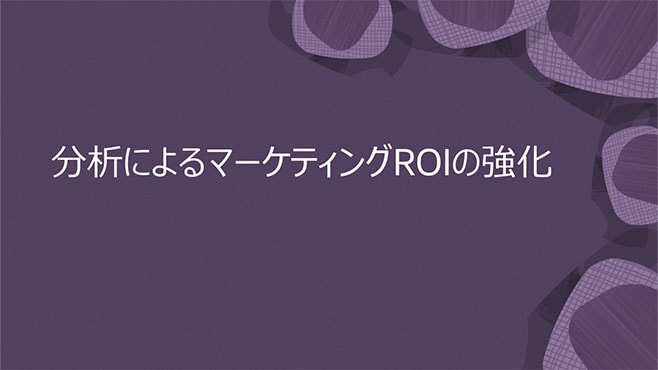 分析によるマーケティングROIの強化