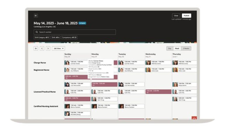 Oracle Workforce Scheduling