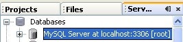 Figure 4. MySQL Server Database in the Database List
