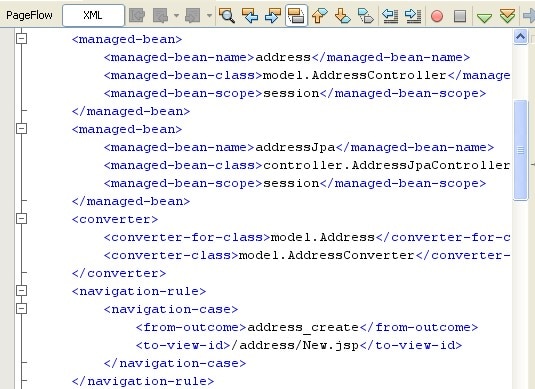 Figure 19. The faces-config.xml File