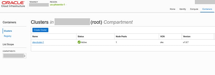 Figure 3. The created node pool