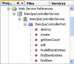 Figure 13. Web Service Operations