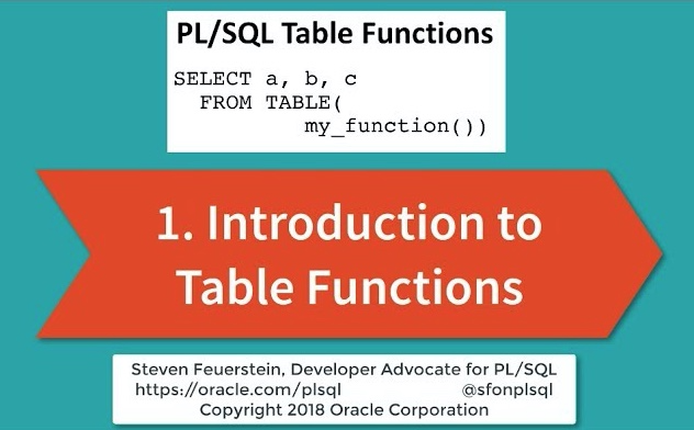 Get Started with Table Functions