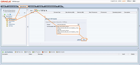 Importing the template files