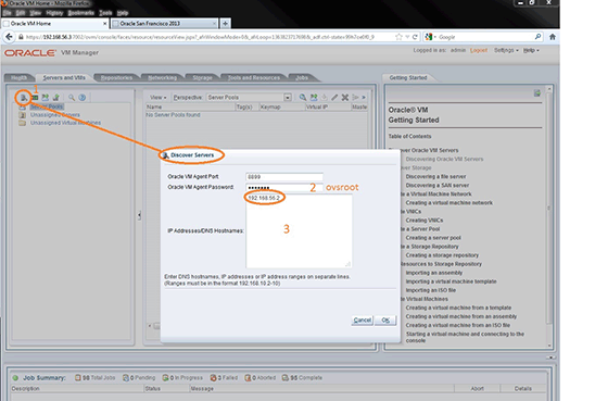 Discovering Oracle VM Servers