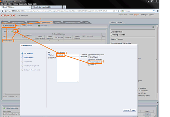 Editing the default management network