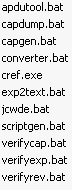 Figure 1b. Contents of bin directory