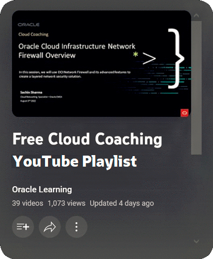 Free Cloud Coaching YouTube playlist