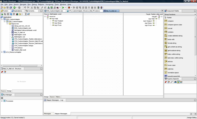 The XSLT mapper tool in Oracle JDeveloper