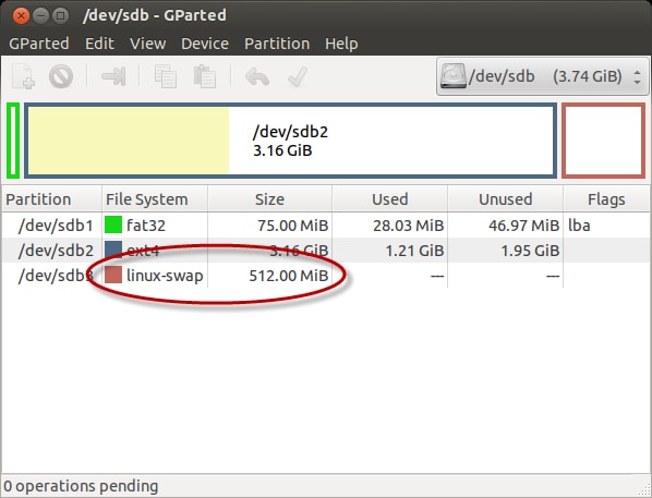 Figure 6. New Partition Map