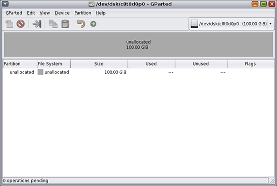 GParted Partition Editor