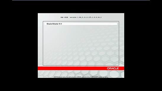 The Oracle Grub Menu