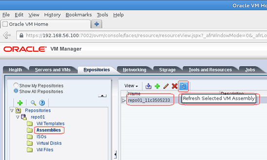 Refreshing the VM assembly.