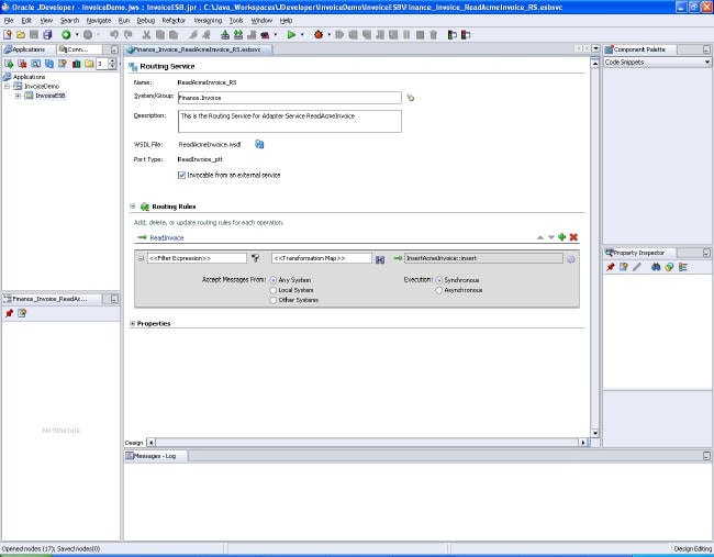 Invoice Processing in a Service-Oriented Environment