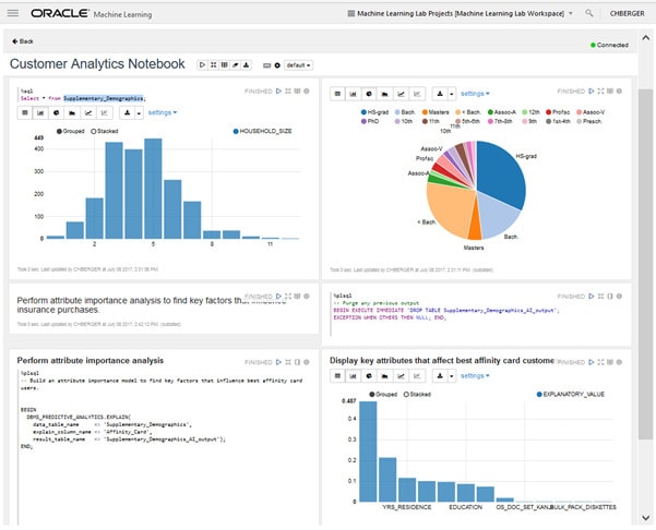 machine learning in oracle