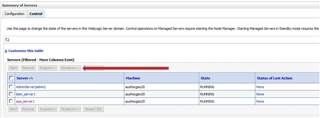 Weblogic Console