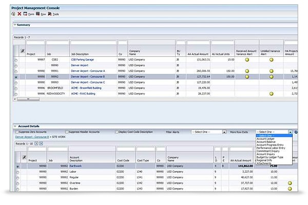 JD Edwards EnterpriseOne In-Memory Project Portfolio Management