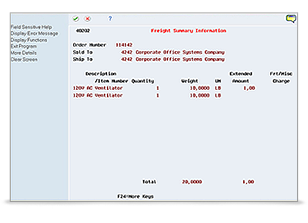 JD Edwards World Sales Order Management