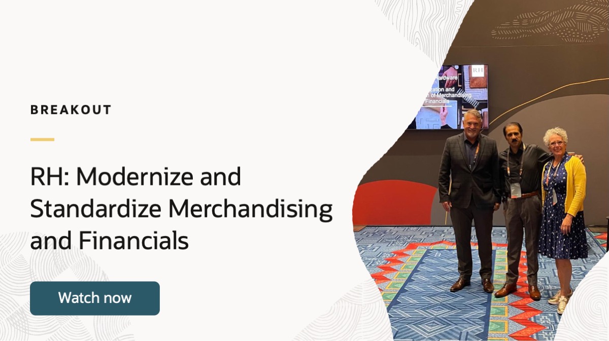 rh modernize and standardize merchandising and financials