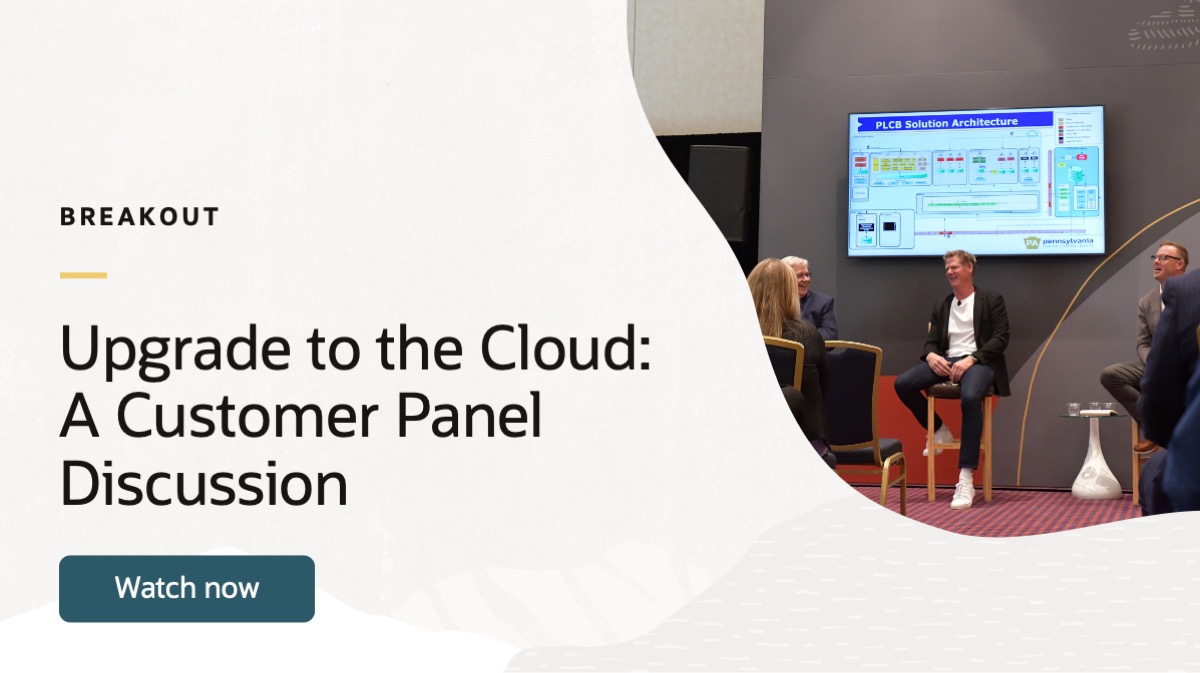 upgrade to the cloud a customer panel discussion