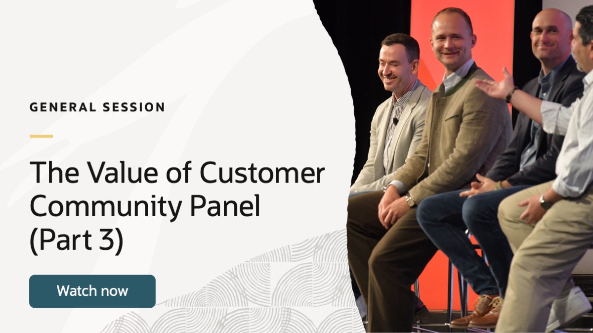 the value of customer community panel part 3