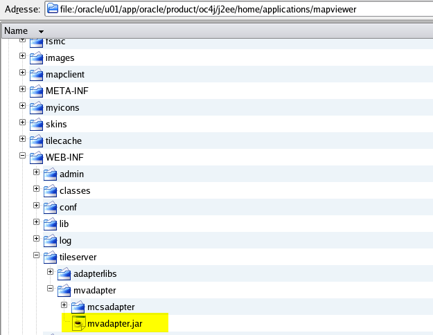 Lage der Datei mvadapter.jar herausfinden