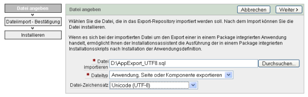 Importieren der Bildbearbeitungs-Anwendung