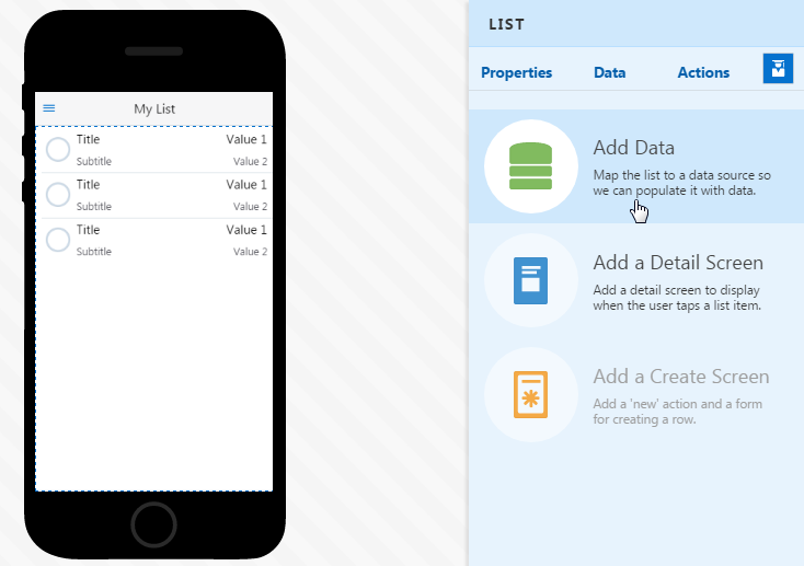 This is an image of the Add Data QuickStart.