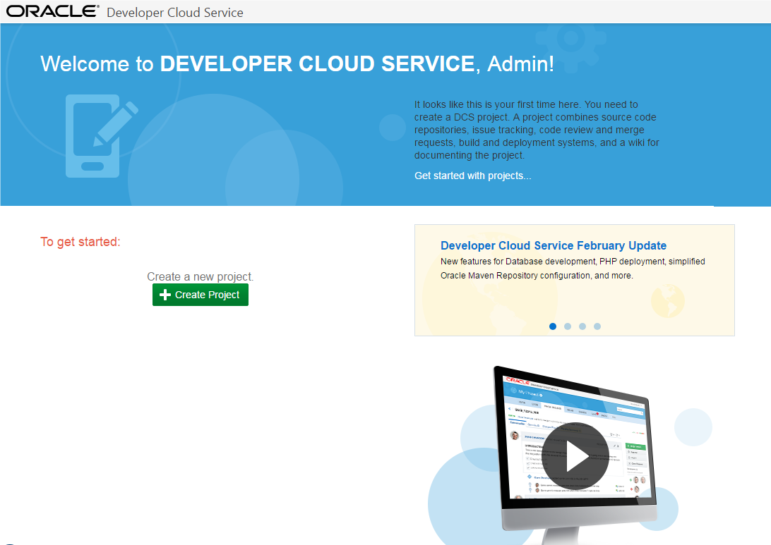 Oracle Developer Cloud Service Classic Set up - Overview