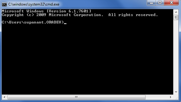 Open command prompt