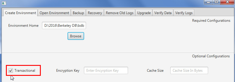 Select the Transactional checkbox