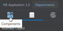 Components palette