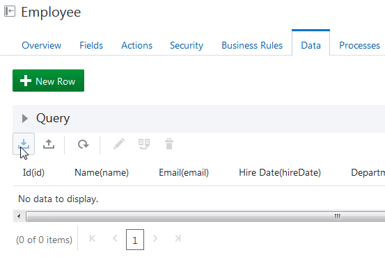 Importing data from files in Data Manager