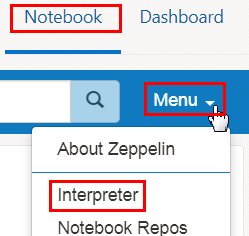 Description of the illustration 
                                notebook-menu.png