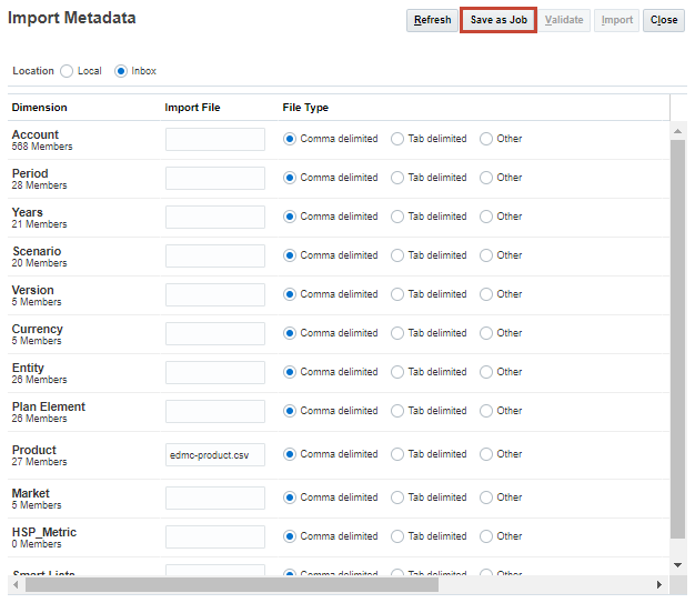 Integrating Dimension Metadata from Enterprise Data Management Cloud ...