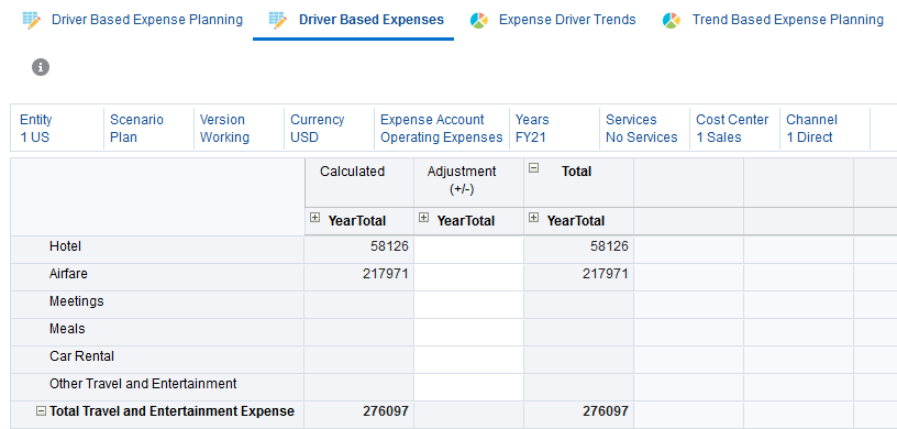 DriverBasedExpenses