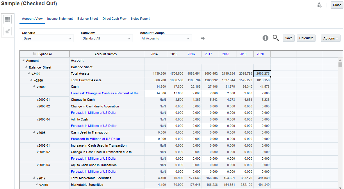 Managing time periods in Strategic Modeling