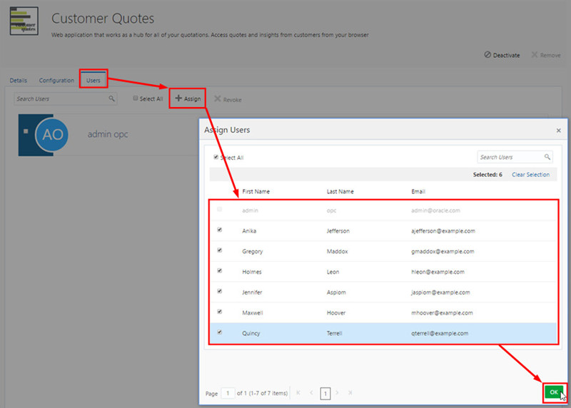 Assigning users to Customer Quotes