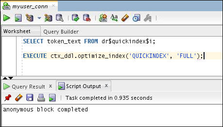 Creating and Maintaining Oracle Text Indexes